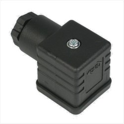DIN IP65 Electrical connector – DIN 43650 Form A Pg9 with gland for cables sizes 6-8mm.
